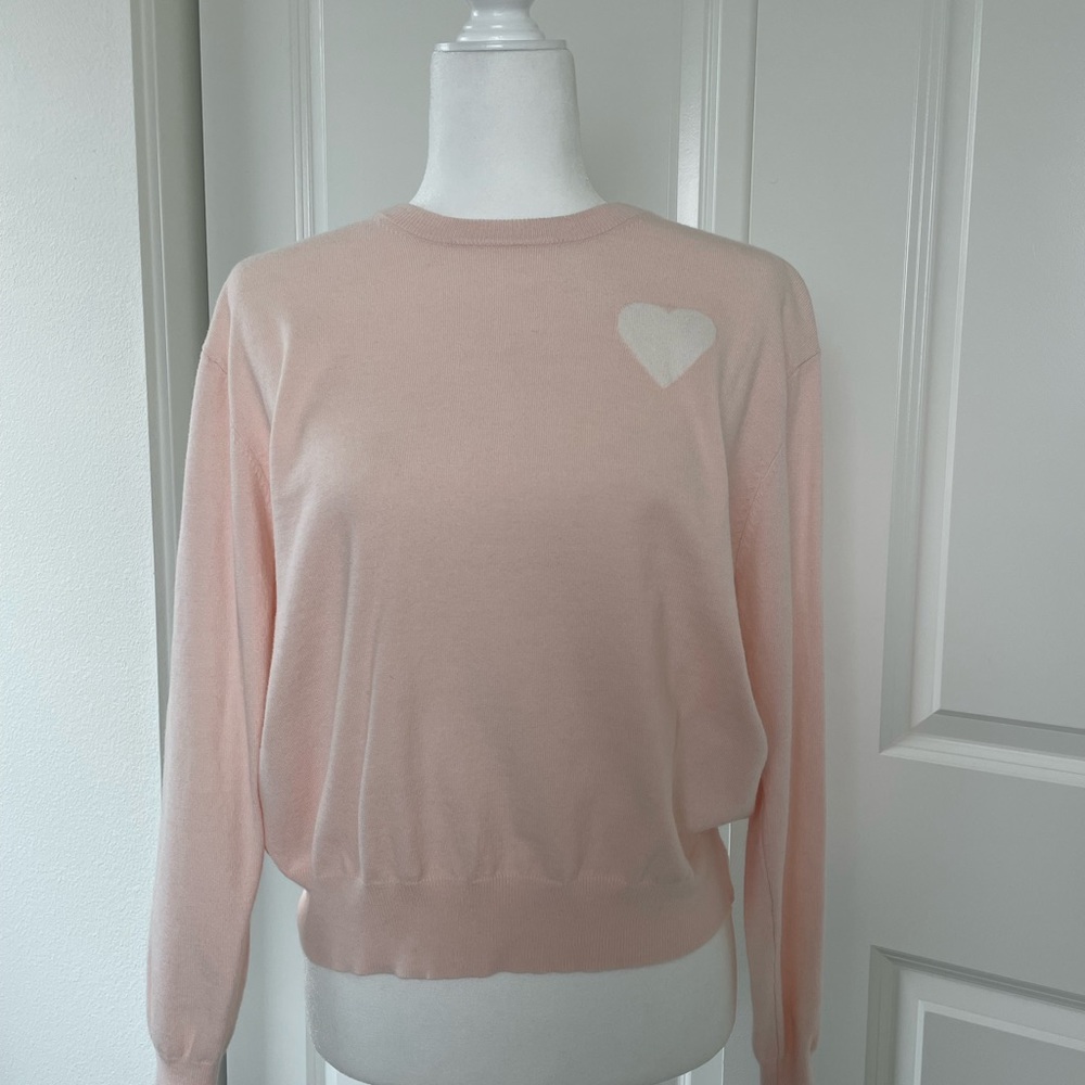 Philosophy Brand Pink with Heart Sweater